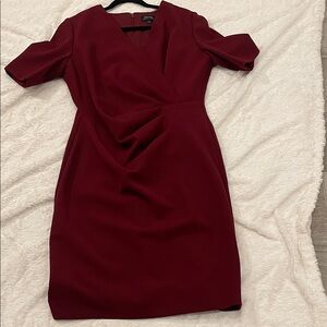 Tahari Burgundy Dress
